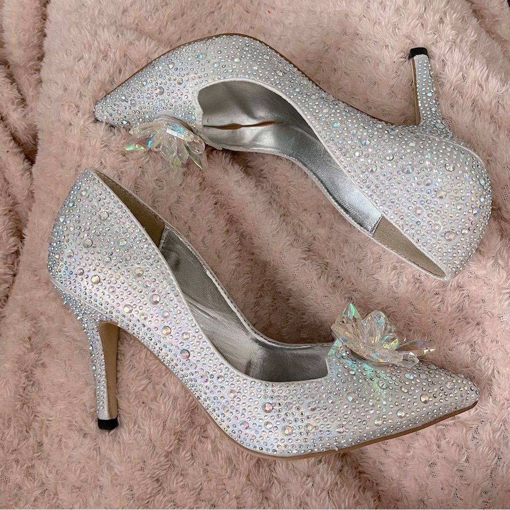 Cinderella Pumps Bridal Wedding Party holiday Shoes